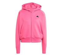 adidas Women's Z.N.E. Fullzip Hoodie, Pink Fusion, Medium