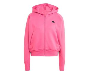 adidas Women's Z.N.E. Fullzip Hoodie, Pink Fusion, Medium