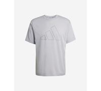 adidas Homme Workout Essentials FEELREADY Logo T-Shirt, Halo Silver, S
