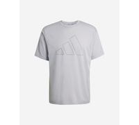 Adidas Workout Essentials Feelready Logo Short Sleeve T-shirt Grigio 2XL / Regular Uomo