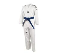 adidas WT Student Taekwondo Dobok per Uomini, Donne e Bambini, Perfetta per Allenamento e Sparring, Uniforme in Policotone a Coste con Elastico in Vita, Approvata WT, 220 g