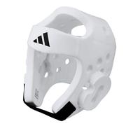adidas WT Taekwondo - Protezione Testa in Schiuma per Arti Marziali, Unisex, Bianco, M