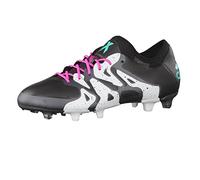 adidas X 15.1 Fg/AG - Scarpe da Calcio Uomo, Multicolore (Core Black/Shock Mint/Ftwr White), 40 EU