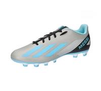 adidas X Crazyfast Messi.4 FxG, Football Shoes (Firm Ground) Unisex-Adulto, Silver Met./Bliss Blue/Core Black, 46 EU