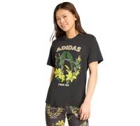 Adidas X Farm Graphic T-shirt Donna - Magliette Nero - Taglia 40 - Jersey di cotone Black 40
