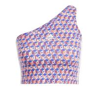 ADIDAS SPORTSWEAR Top sportivo 'Farm' blu reale / salmone / bianco naturale, Taglia XS