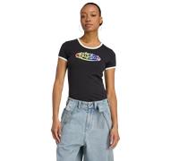 Adidas X Jeremy Scott Graphic Donna - Magliette Nero - Taglia 32 - Jersey di cotone Black 32