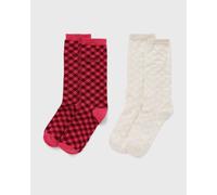 Adidas X Wales Bonner CHECK SOCK men Socks red|beige in taglia:M