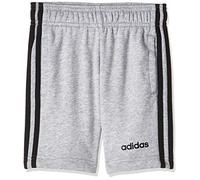 Adidas YB E 3S KN Sh Pantaloncini Sportivi, Bambino, Medium Grey Heather/Black, 5-6Y