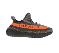 adidas Yeezy Boost 350 V2 riflettente GW1229 da uomo, Carbon Beluga/Steeple Gray/Solar Red, 8.5
