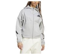 Adidas Z.n.e. Full-zip female Felpe con cappuccio - Grigio - Poly Mesh - Foot Locker Grey 34/XS