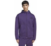 adidas performance - Z.n.e. - Giacca sportiva color prugna aurora con zip e cappuccio-Viola S
