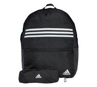 Adidas Zaino Classic Unisex 3 Stripes Horizontal Black/White TU Nero