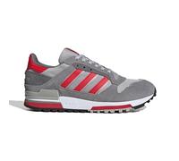 adidas ZX 600 Sneaker da uomo, grigio/rosso, 41 1/3 EU