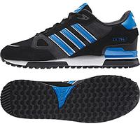 adidas ZX 750, Scarpe da Ginnastica Uomo, Nero Black 1 Bluebird Running White FTW, 44 2/3 EU