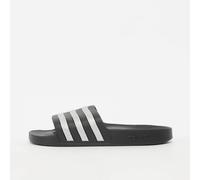 adidas Donna Adilette Aqua Slides Sandal, core black/silver met./silver met., 42 EU