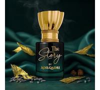 AdilQadri The Story Attar Roll-On - Profumo roll-on per uomini e donne, fragranza francese a lunga durata, miscela di pera, vaniglia, cannella e ambra, senza alcool, 5,5 ml (confezione da 1)