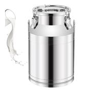 Adima 201 Lattiera Ermetica in Acciaio Inox Lattine Di Latte Secchio Per Il Trasporto Del Latte Con Coperchio Sigillato E Maniglia Singola per latte e vino liquido,42L