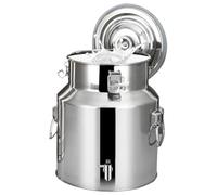 Adima 201 Secchio Bricco per latte in acciaio inox Con Rubinetto E Coperchio Sigillato Brocca di Latte Contenitore Del Latte per L'Uso nelle Cucine Rurali E Domestiche,5L