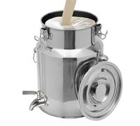 Adima 201 Secchio Bricco per latte in acciaio inox Tote Jug Con Rubinetto E Coperchio Sigillato Contenitore da Trasporto in Acciaio Inossidabile per Il Trasporto Del Latte,5L