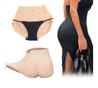 Adima Biancheria Intima Vaginale in Silicone Ad Alta Elasticità Triangolo di Controllo Intimo Modellante Glutei per Uomini E Donne Travestiti,Girly White,Upgrade