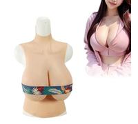 Adima Gigante K Cup Silicone Riempito Pettorale Crossdressers Tette Finte Enhancer Touch Forme Realistiche del Seno per Transgender,Natural,Silicone