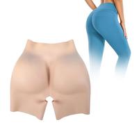 Adima Guaina Modellante in Silicone Traspirante con Apertura All'inguine, Slip Modellanti con Fianchi Falsi, Pantaloncini per Donne Drag Queen,Wheat(1.2cm)