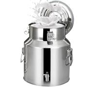 Adima Lattina per Latte 201 Secchio Bricco per latte in acciaio inox Con Rubinetto E Coperchio Sigillato Barili Di Trasporto Del Latte per L'Uso nelle Cucine Rurali E Domestiche,9L