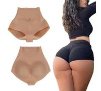 Adima Mutande Finti Glutei in Silicone Modellanti per i Glutei, Shorts a Triangolo per Il Controllo dei Fianchi, Mutande a Vita Alta per Abbigliamento da Cosplay,Color1,M