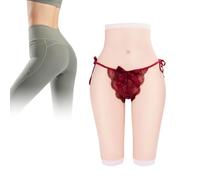 Adima Mutandine con Finta Vagina in Silicone, Boxer-Panty Contenitive per Migliorare i Glutei, da Uomo a Donna per Abbigliamento Transgender,Marrone,Basic