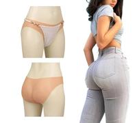 Adima Mutandine in Silicone con Vagina realistica per Crossdresser, Pantaloni controllati Che nascondono Il Sedere, Possono urinare e Essere inseriti per Cosplay.,Marrone,Basic