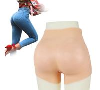 Adima Mutandine in Silicone per L'Aumento Dell'anca Mutandine Vaginali Protesiche Realistiche da Maschio A Femmina per Travestimento Transgender,Brown(Basics)