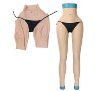 Adima Pantaloni in Silicone alla Caviglia, modellatori Artificiali per Il Sedere, Lingerie Gaff Maschile per Femmine, Nascondere la Vagina per Il Cosplay,Color1,Basic
