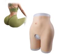 Adima Plus Size Cavallo Aperto Silicone Panty Glutei Enhancer Biancheria Intima Donne Morbide Butt Lifter Mutandine,Marrone,One Size