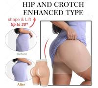 Adima Realistico Silicone Vagina Pantaloni Hip Enhancer Crossdresser Glutei Lifter Biancheria Intima Nascondere Gaff Boxer Slip per Transgender,Natrual,Basics