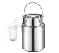 Adima Secchio Per Il Trasporto Del Latte 304 Caraffa per latte in acciaio inox Tote Jug con coperchio sigillato resistente per L'Uso nelle Cucine Rurali E Domestiche,5L