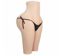 Adima Silicone Valorizza i Glutei Realistico Sissy Glutei Gonfi Pantaloncini Ispessi Slip Lifter per Crossdresser,Bronzo,Basic