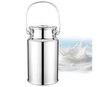 Adima Tote Jug 201 Secchio Bricco per latte in acciaio inox Barili Di Trasporto Del Latte Brocca di Latte Con Coperchio Sigillato E Maniglia Singola per Conservare Liquidi E Solidi,5L