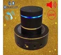 Adin 26w Portatile Risonanza di Vibrazione In Metallo Altoparlante Bluetooth Touch Mini Bass Musica Senza Fili Subwoofer Microfono Altoparlanti Musica Telefono