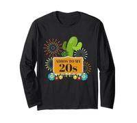 Adios To My 20S Divertente Cinco De Mayo Compleanno Maglia a Manica