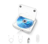 Adirigo Lettore CD per Auto con Anti-Shock in Silicone - Lettore CD Esterno USB con Cavo di Prolunga CD Player per Laptop, TV e Altoparlanti Esterni