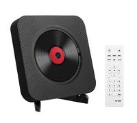 Adirigo Lettore CD Portatile da Tavolo con Bluetooth - Kpop Music CD Player Incorporato Doppi Altoparlanti Hifi Multifunzione Lettore CD a Parete con Telecomando (Nero）