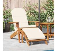 Adirondack - Sedia da giardino con poggiapiedi, in legno massiccio di acacia oliata, pieghevole, comoda, per giardino, terrazza, balcone, relax e relax