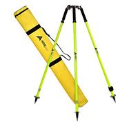 AdirPro Treppiede per prisma - Sgancio testa a vite - Treppiede in alluminio per aste GPS di Total Station GPS con gambe telescopiche estensibili - Include borsa per treppiede