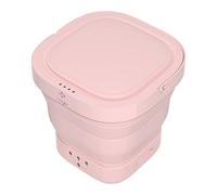 ADITAM Lavatrice impilata - Lavatrice pieghevole da 9 litri, lavatrice portatile per biancheria intima, campeggio, camper (colore: rosa) Double the comfort