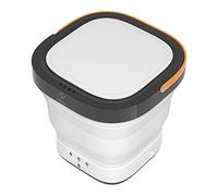 ADITAM Lavatrice impilata - Lavatrice pieghevole da 9 litri, lavatrice portatile per biancheria intima, campeggio, camper (colore: grigio) Double the comfort