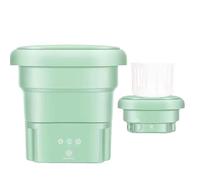 ADITAM Mini Lavatrice, Lavatrice Portatile Pieghevole E Centrifuga Combo Compatta, con Cestello di Scarico per Calzini Biancheria Intima Vestiti per Bambini Campeggio,Verde Double the comfort