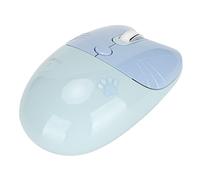 ADITAM Mouse Wireless 2.4G con Ricevitore USB Mini Mouse Dual Mode 800/1200/1600 DPI Simpatico Cartone Animato Zampa di Gatto Compatibile con PC Laptop Tablet (Blu) Double the comfort