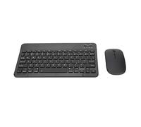 ADITAM Tastiera Mouse Wireless Combo, Mouse Tastiera Ultra Sottile e Silenzioso, DPI di Regolazione a Tre Livelli, Batteria Ricaricabile Integrata, per Windows, Computer, Desktop (Nero) Double the