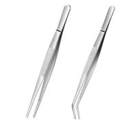 Adiwo 2 Pezzi Pinze da Cucina in Acciaio Inox, Resistenti, Pinza Chef Professionale per Servire Cibo, Grill, Pasta, Insalata, Pinzette per Barbecue, 30 cm